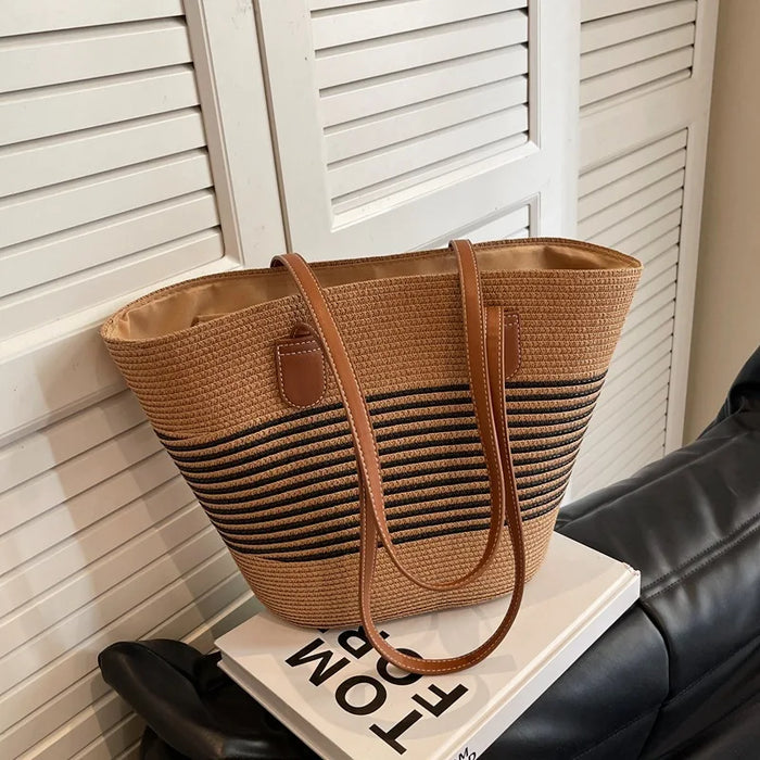 Woven Straw Tote Bag boho