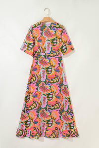 Asymmetric boho maxi dress styled