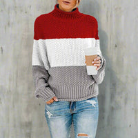 Aztec pattern oversized sweater