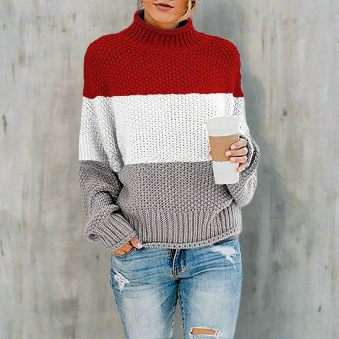 Aztec pattern oversized sweater