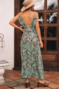 Backless boho maxi outfit
