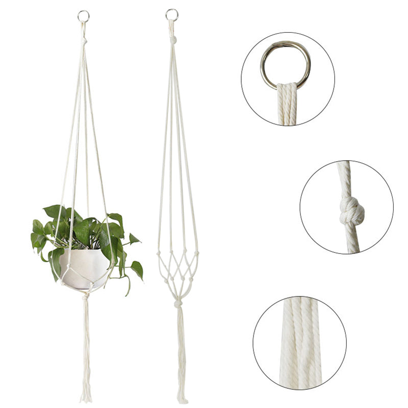 Beaded Macrame Hanger Boho Style