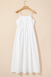 Beige cotton maxi casual look