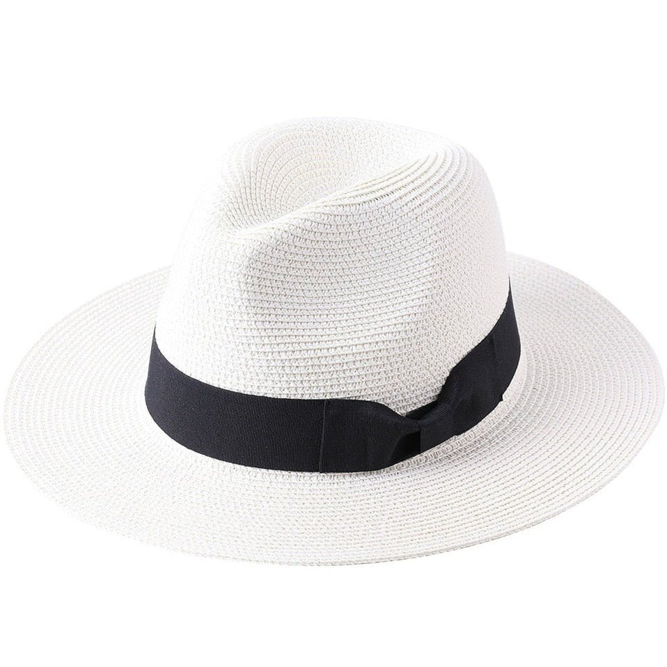 Black bohemian fedora, frayed brim