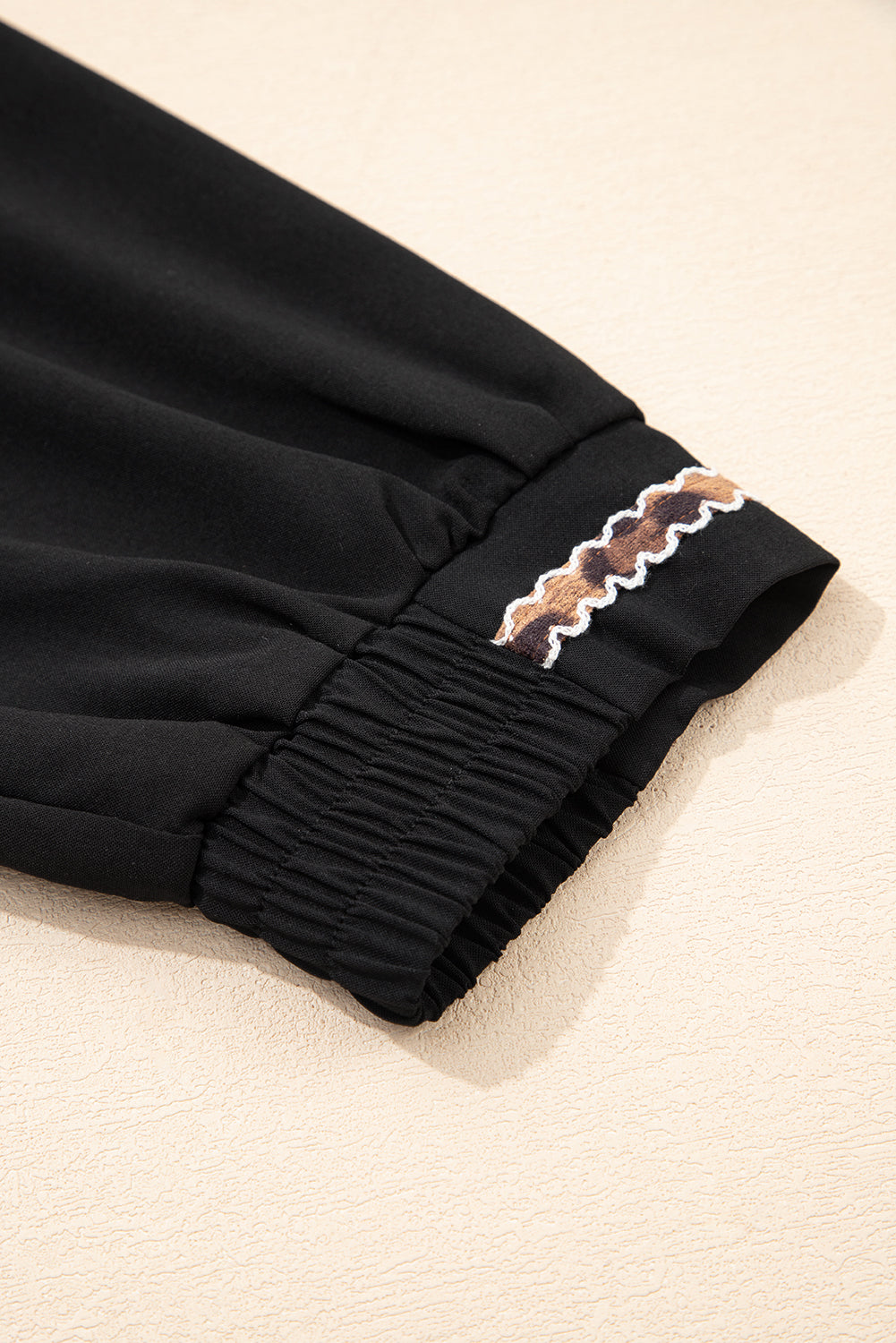Black Bohemian Tassel Trim Dress