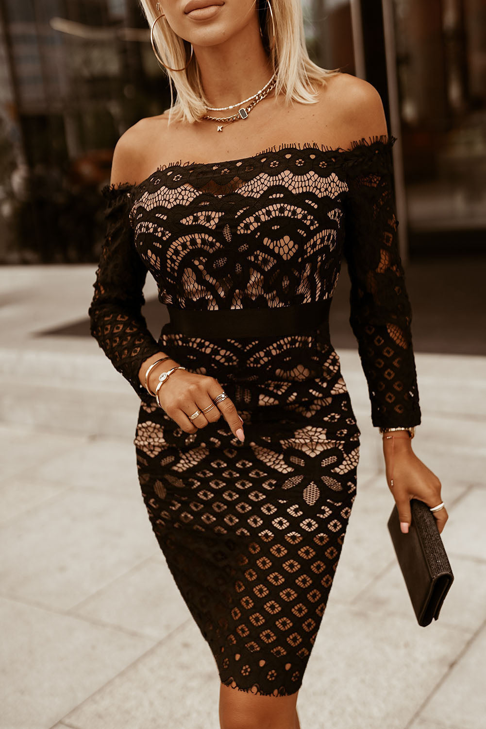 Black Boho Dress Short