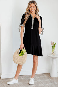 Black Mini Dress Boho Style