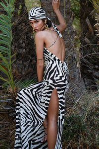 black bohemian dress 