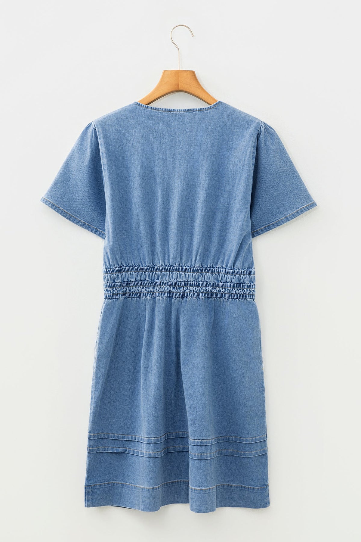 Blue Bohemian Dress Sleeve Detail