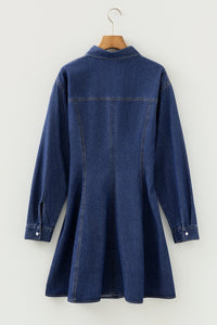 Blue Bohemian Mini Dress Style
