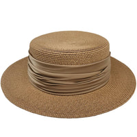 Boater Straw Hat Womens
