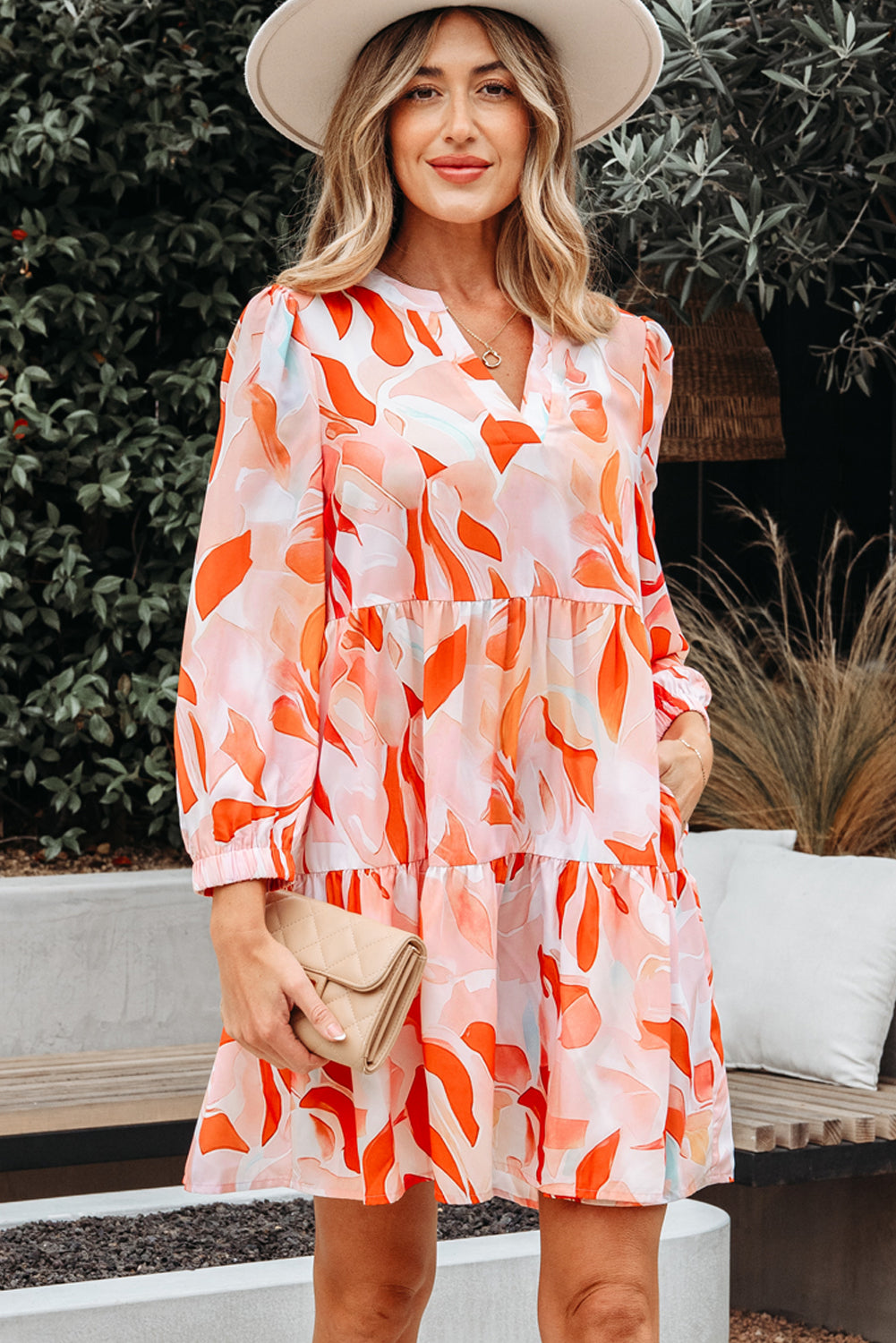 Bohemian Airy Cotton Mini Dress
