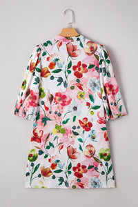 Bohemian Airy Pastel Mini Dress