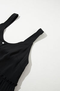Bohemian airy sleeveless mini closeup