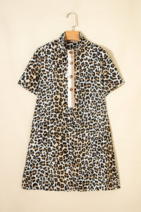 Bohemian Animal Print Casual Dress
