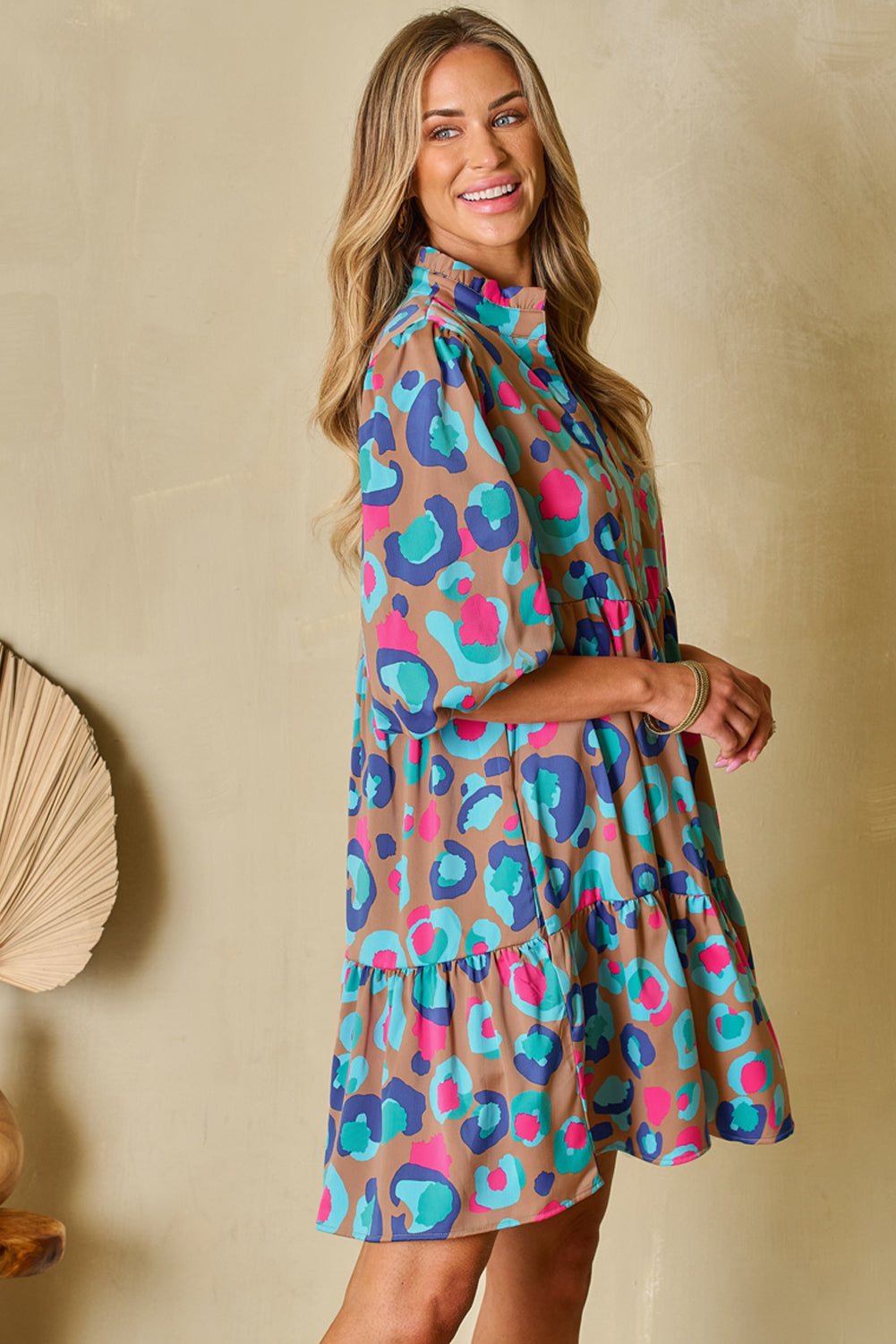 Bohemian Animal Print Casual Mini