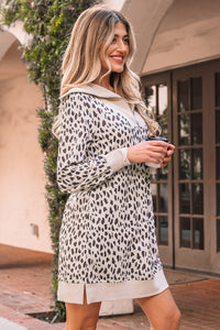 Bohemian Animal Print Flowy Dress