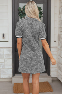 Bohemian Animal Print Mini Dress