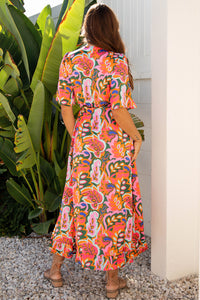 Bohemian asymmetric flowing summer dress