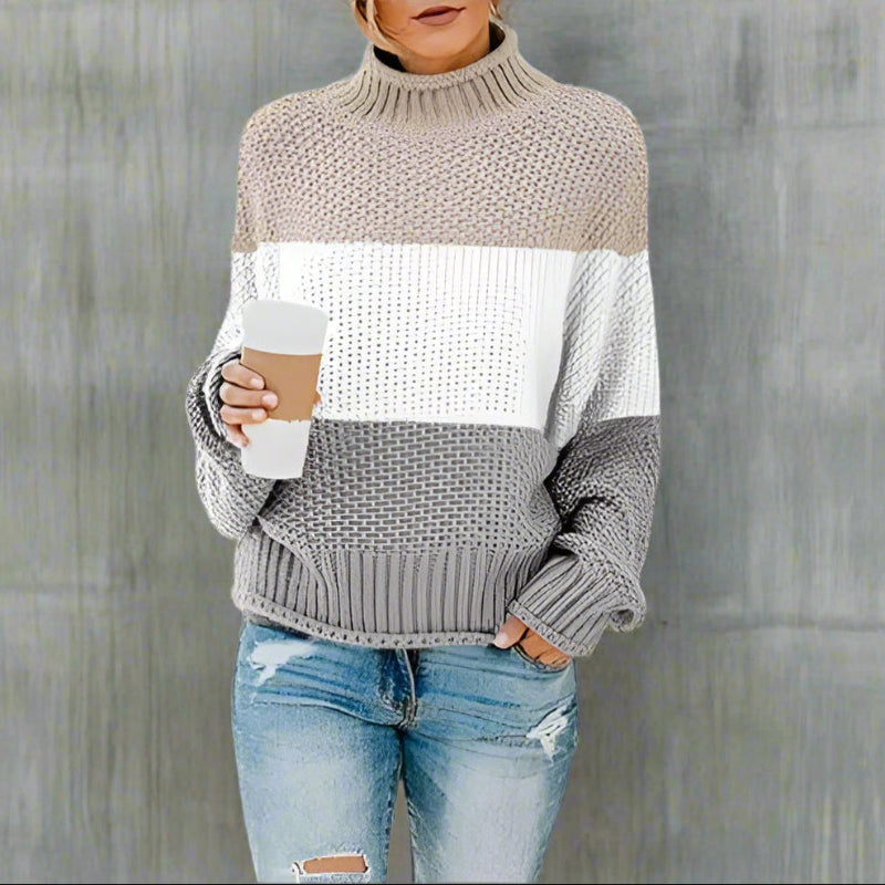 Bohemian Aztec knit pullover