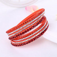 Bohemian beaded silver wristband