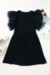 Bohemian Black Cotton Summer Dress