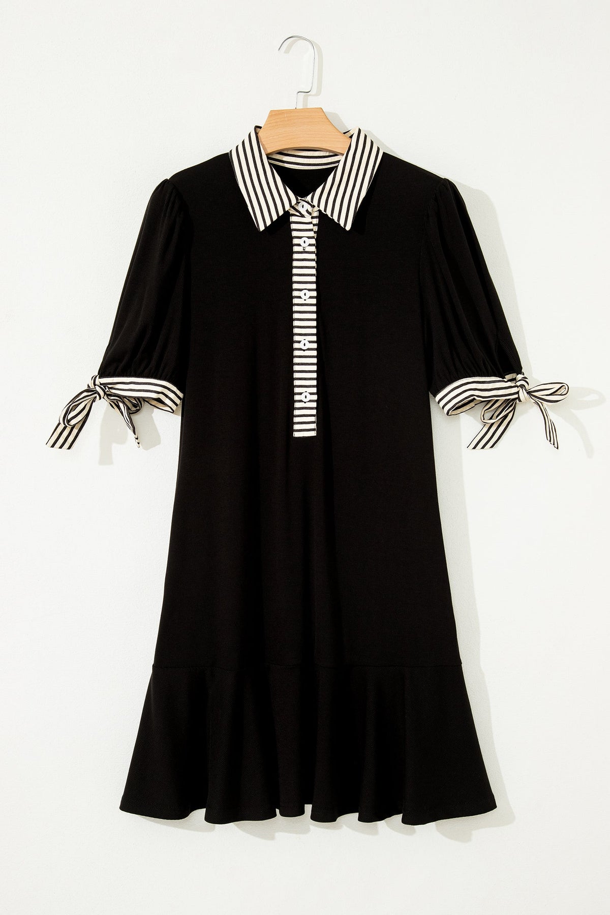 Bohemian Black Dress Side View