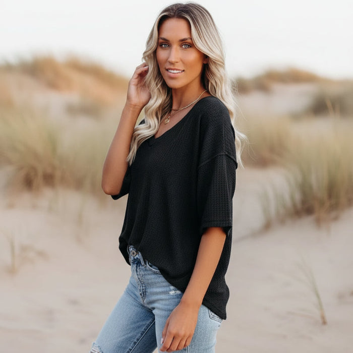 Bohemian Blouse Floral Print Relaxed