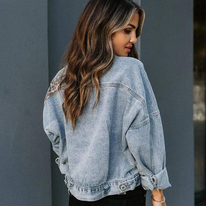 Bohemian Blue Denim Oversized Jacket