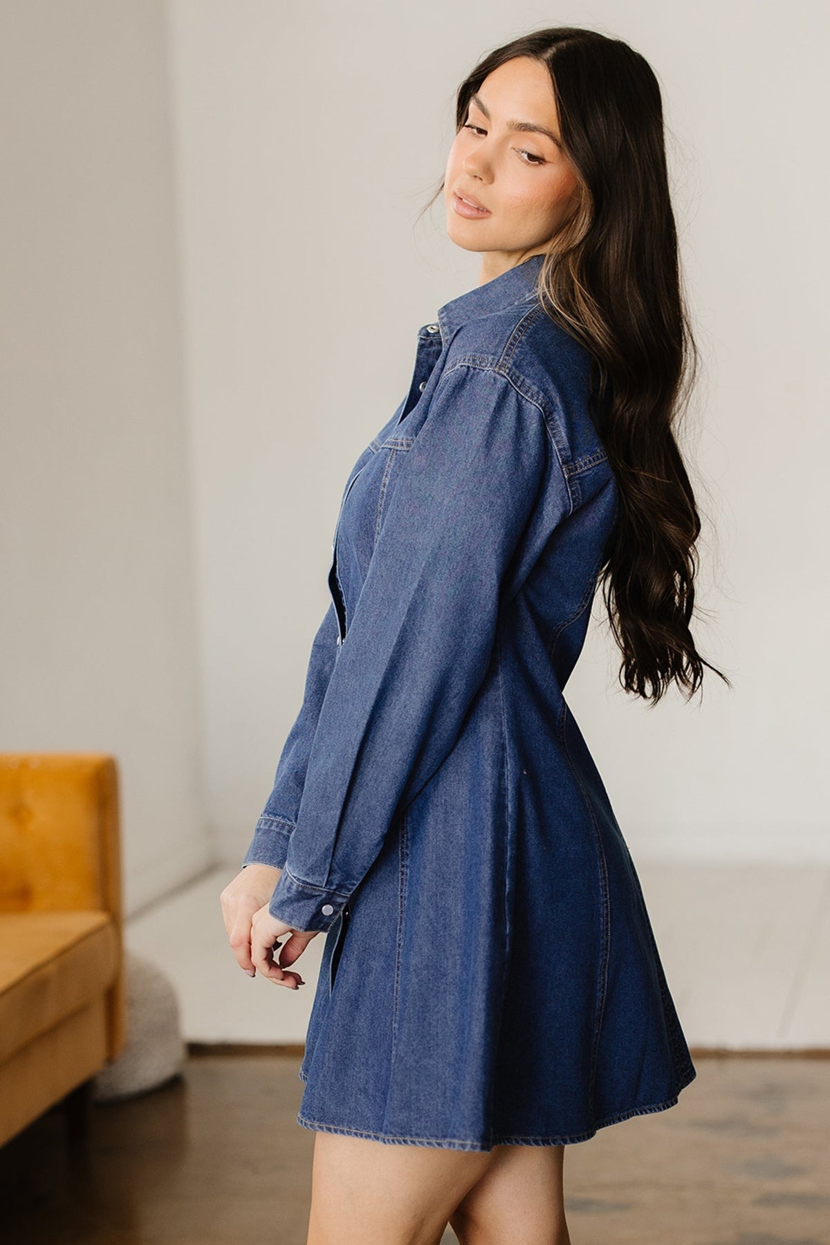 Bohemian Blue Mini Dress Detail