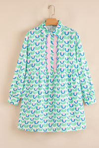Bohemian breezy pastel mini dress