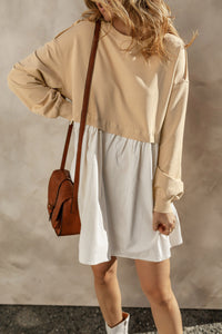 Bohemian Breezy Poplin Dress Close-Up