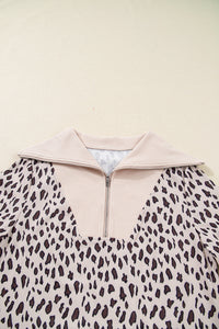 Bohemian Brown Leopard Swing Dress