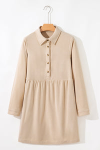 Bohemian Casual Corduroy Autumn Dress