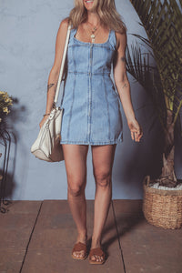 Bohemian Casual Denim Flare Dress
