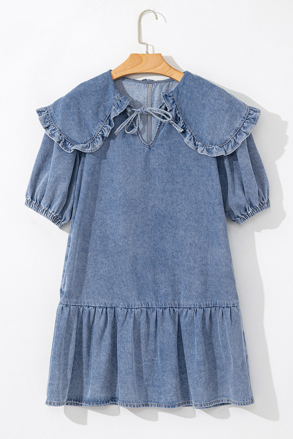 Bohemian casual denim summer dress