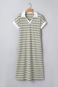 Bohemian Casual Midi Dress Closeup