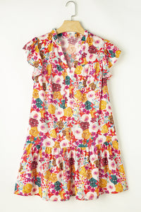 Bohemian casual mini dress styling