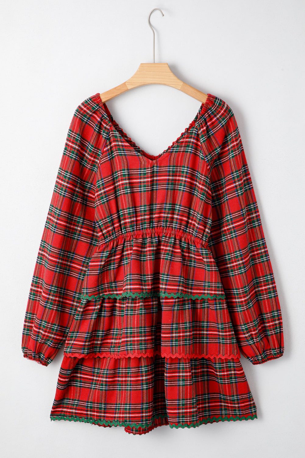 Bohemian casual ricrac dress back