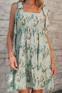 Bohemian Casual Ruffle Sundress Look