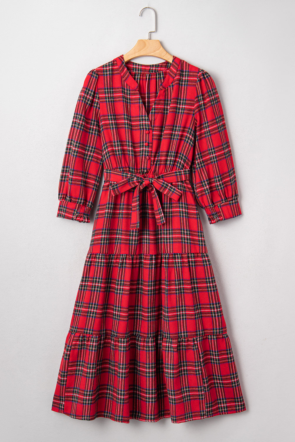 Bohemian Checkered Dress Sleeves