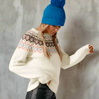 Bohemian chunky knit cardigan outfit