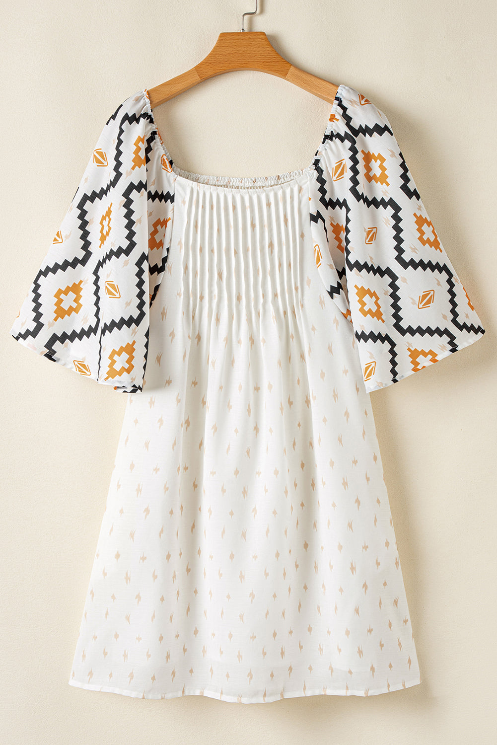 Bohemian Colorful Woven Mini Dress