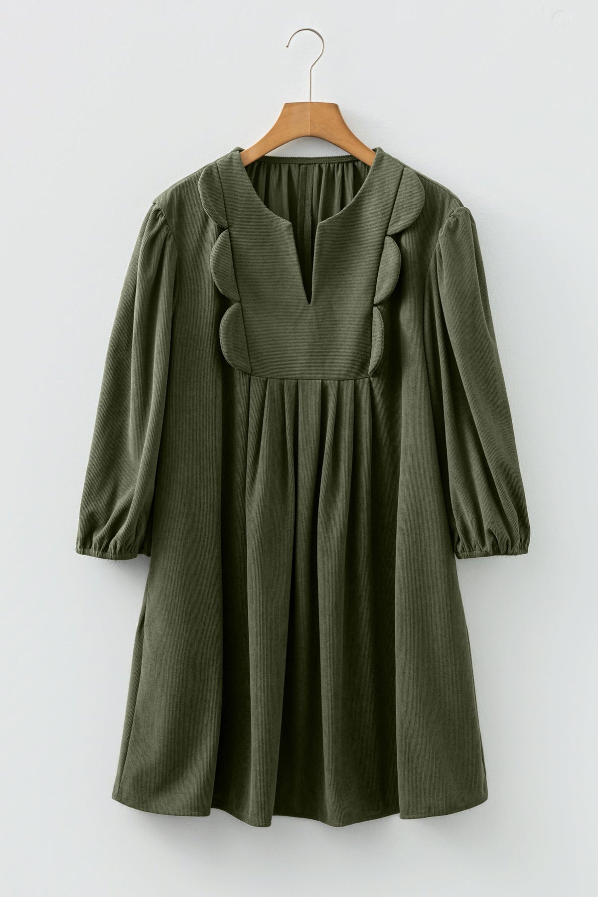 Bohemian Corduroy Dress Relaxed Fit