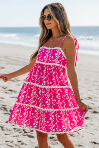 Bohemian cotton dress natural tones