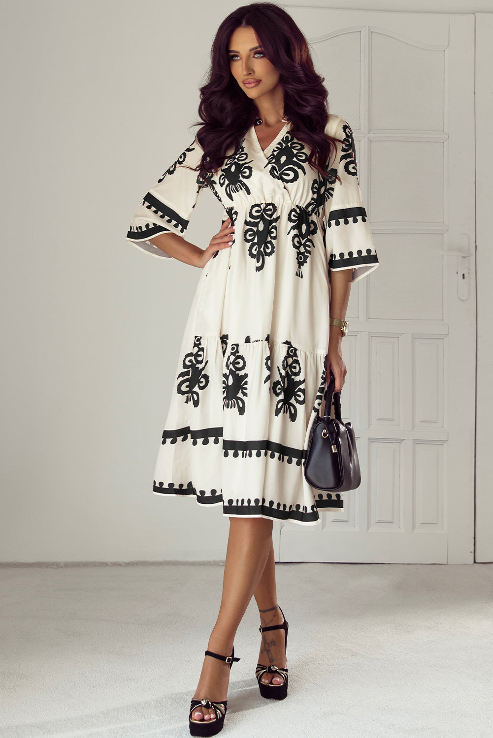 Bohemian Cotton Dress Side Detail