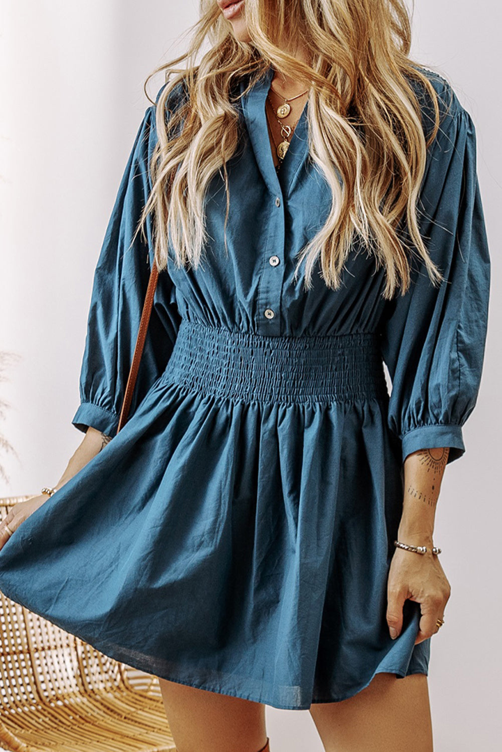 Bohemian cotton lace trim mini