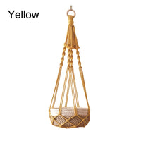 Bohemian cotton macrame planter