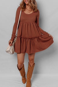 Bohemian Cotton Mini Dress Back