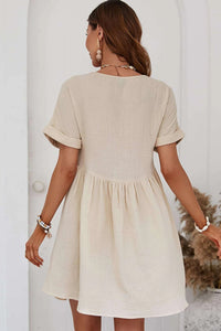 Bohemian Cotton Mini Dress Styled